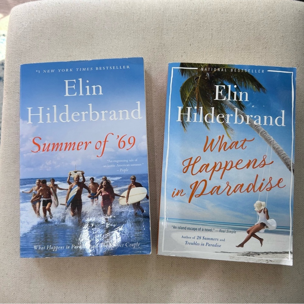 Elin Hilderbrand Book Set - Summer of 69 and What Happens in Paradise Paperback